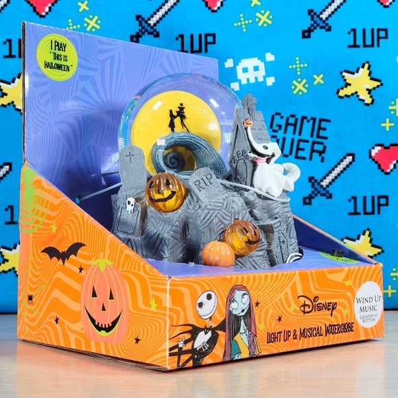 Disney Nightmare Before Christmas Zero 6" Musical LED Disney Waterglobe New - Picture 2 of 10
